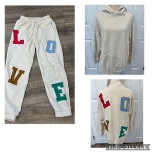 LOVE Sweatshirt/Jogger Bundle (M) by aerie